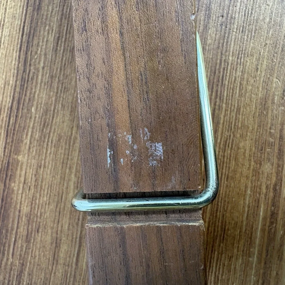Vintage Benjor Solid Walnut Giant Clothespin Wall Clip Laundry Decor‎ 7 Inch